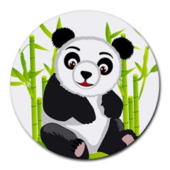 Giant Panda Bear Round Mousepads