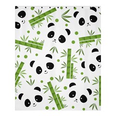 Giant Panda Bear Bamboo Icon Green Bamboo Shower Curtain 60  X 72  (medium)  by Sudhe