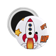 Rocket Cartoon 2 25  Magnets