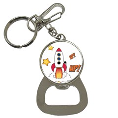 Rocket Cartoon Bottle Opener Key Chains