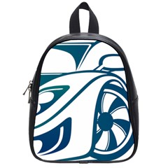 Blue Vector Car School Bag (small) by Sudhe