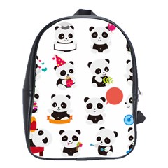 Giant Panda Bear Cuteness School Bag (large) by Sudhe