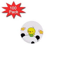 Giant Panda Red Panda Cartoon Drawing 1  Mini Buttons (100 Pack) 