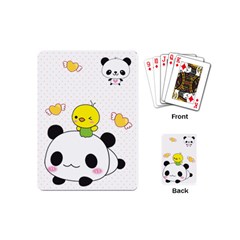Giant Panda Red Panda Cartoon Drawing Playing Cards (mini)