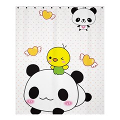 Giant Panda Red Panda Cartoon Drawing Shower Curtain 60  X 72  (medium)  by Sudhe