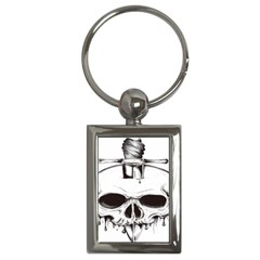 Skull Knife Euclidean Vector Skull Sword Inserted Key Chains (rectangle) 