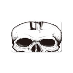 Skull Knife Euclidean Vector Skull Sword Inserted Magnet (name Card)