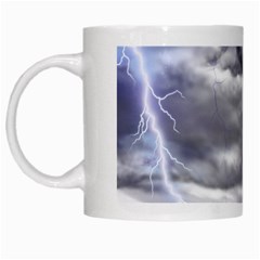 Thunder And Lightning Weather Clouds Painted Cartoon White Mugs