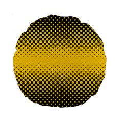 Dot Halftone Pattern Vector Standard 15  Premium Round Cushions by Mariart