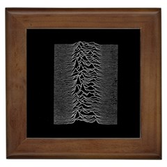 Grayscale Joy Division Graph Unknown Pleasures Framed Tiles