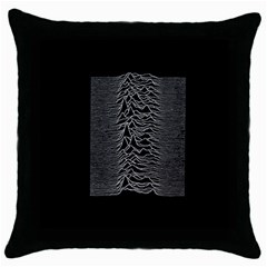 Grayscale Joy Division Graph Unknown Pleasures Throw Pillow Case (black)