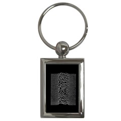 Grayscale Joy Division Graph Unknown Pleasures Key Chains (rectangle) 