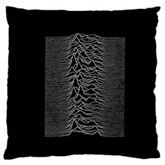 Grayscale Joy Division Graph Unknown Pleasures Standard Flano Cushion Case (one Side) by Sudhe
