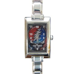 Grateful Dead Logo Rectangle Italian Charm Watch