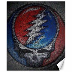 Grateful Dead Logo Canvas 8  X 10 