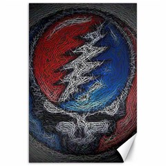 Grateful Dead Logo Canvas 20  X 30  by Sudhe