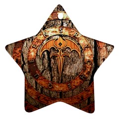 Queensryche Heavy Metal Hard Rock Bands Logo On Wood Ornament (star)