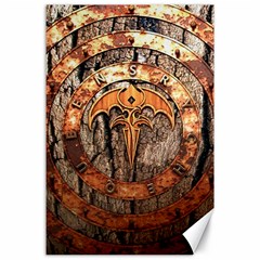 Queensryche Heavy Metal Hard Rock Bands Logo On Wood Canvas 24  X 36 