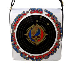 The Grateful Dead Flap Closure Messenger Bag (l) by Sudhe