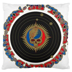 The Grateful Dead Large Flano Cushion Case (two Sides) by Sudhe