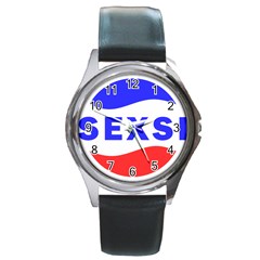 Sexsi Sexy Logo Round Metal Watch