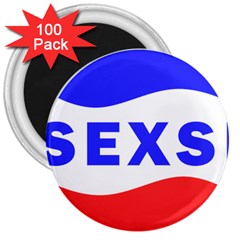 Sexsi Sexy Logo 3  Magnets (100 Pack)