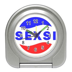 Sexsi Sexy Logo Travel Alarm Clock