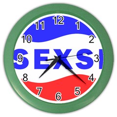 Sexsi Sexy Logo Color Wall Clock by Sudhe