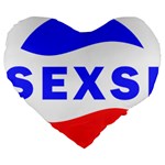 Sexsi Sexy Logo Large 19  Premium Heart Shape Cushions Front