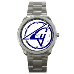 Sukhoi Aircraft Logo Sport Metal Watch