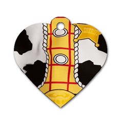 Woody Toy Story Dog Tag Heart (two Sides)