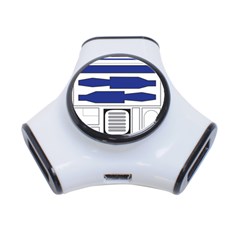 R2 Series Astromech Droid 3-port Usb Hub by Sudhe