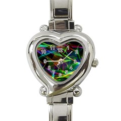 Colors Fiesta Festive Celebration Heart Italian Charm Watch by Pakrebo