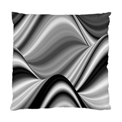 Waves Black And White Modern Standard Cushion Case (one Side) by Pakrebo