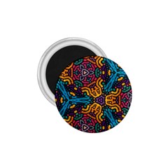 Grubby Colors Kaleidoscope Pattern 1 75  Magnets