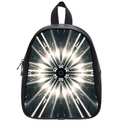 Abstract Fractal Pattern Lines School Bag (small) by Pakrebo