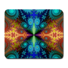 Fractal Fractal Background Design Large Mousepads by Pakrebo