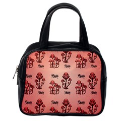 Funny Mushroom Pattern Classic Handbag (one Side) by FantasyWorld7