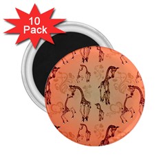 Cute Giraffe Pattern 2 25  Magnets (10 Pack)  by FantasyWorld7