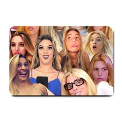 Lele Pons - Funny Faces Small Doormat  by Valentinaart