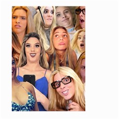 Lele Pons - Funny Faces Large Garden Flag (two Sides) by Valentinaart