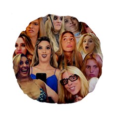 Lele Pons - Funny Faces Standard 15  Premium Flano Round Cushions by Valentinaart