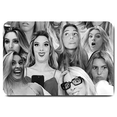 Lele Pons - Funny Faces Large Doormat  by Valentinaart