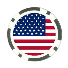 American Flag Poker Chip Card Guard (10 Pack) by Valentinaart