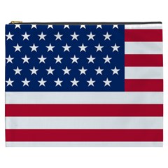 American Flag Cosmetic Bag (xxxl) by Valentinaart