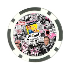 Feminism Collage  Poker Chip Card Guard by Valentinaart