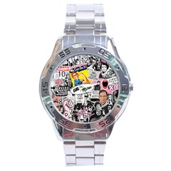 Feminism Collage  Stainless Steel Analogue Watch by Valentinaart
