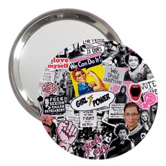 Feminism Collage  3  Handbag Mirrors by Valentinaart