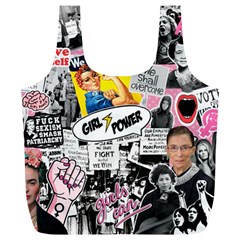 Feminism Collage  Full Print Recycle Bag (xl) by Valentinaart