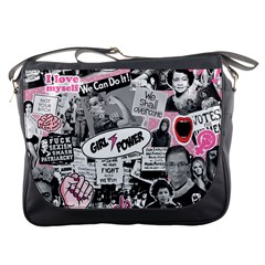 Feminism Collage  Messenger Bag by Valentinaart